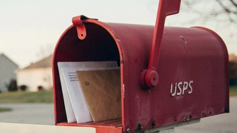 An open mailbox with letters inside
